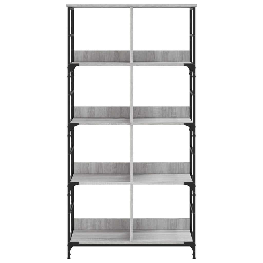 Estante 78,5x33x153 cm derivados de madeira cinzento sonoma