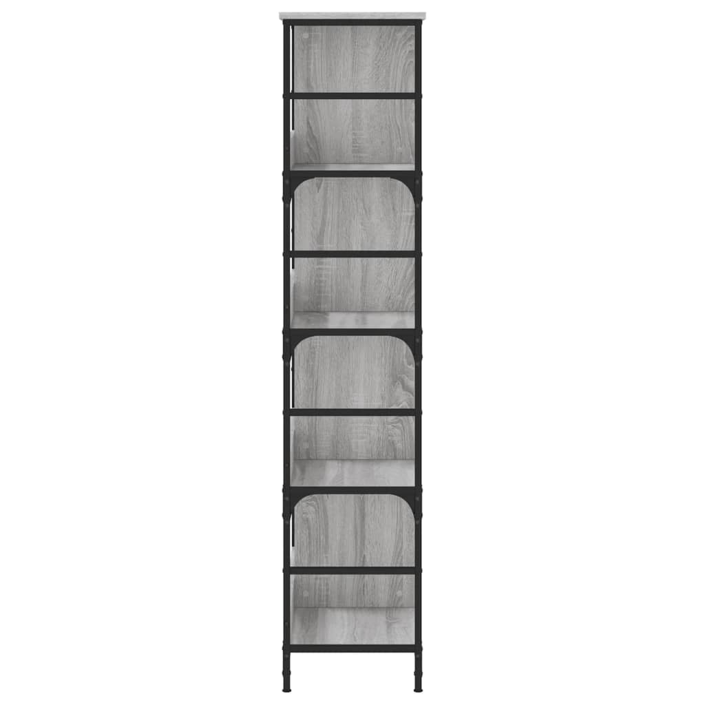 Estante 78,5x33x153 cm derivados de madeira cinzento sonoma