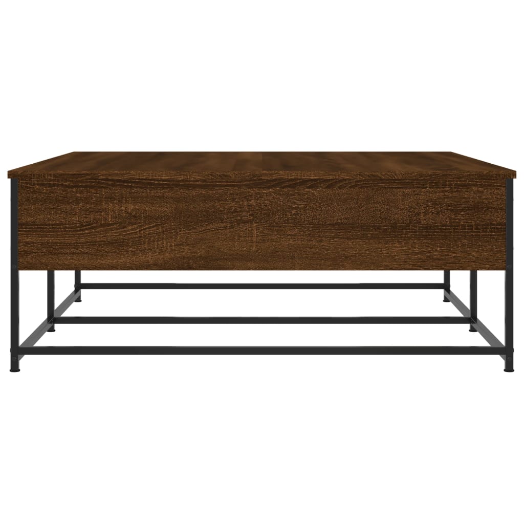 Mesa de centro 100x99x40 cm derivados madeira carvalho castanho