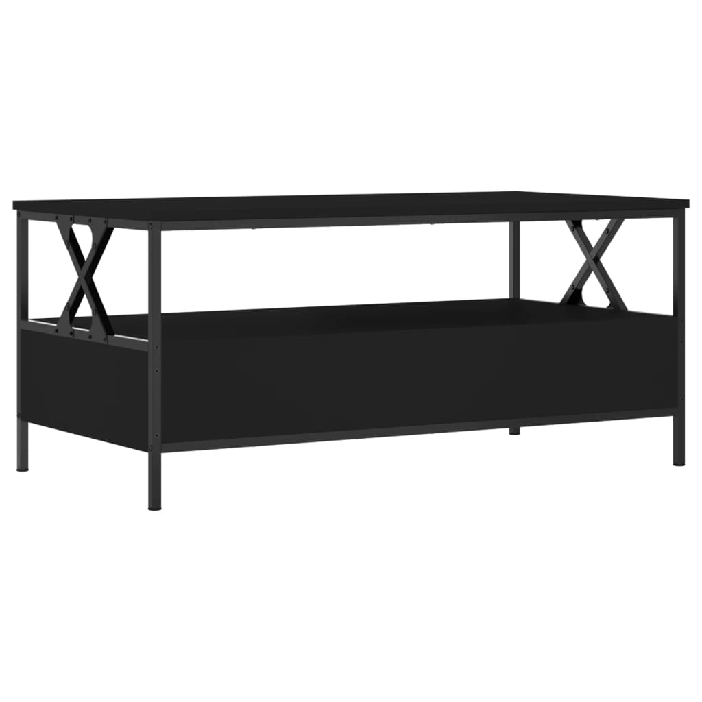 Mesa de centro 100x51x45 cm derivados de madeira preto