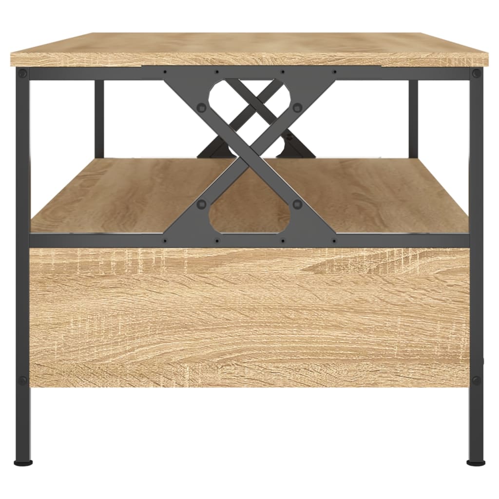 Mesa de centro 100x51x45 cm derivados madeira carvalho sonoma