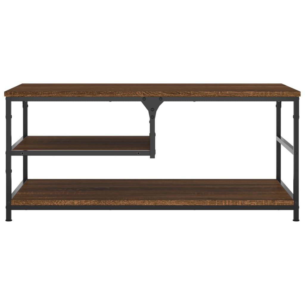 Mesa centro 90x49x40 cm derivados de madeira carvalho castanho