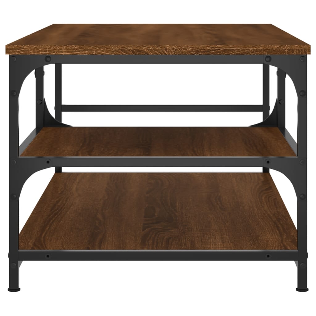 Mesa centro 90x49x40 cm derivados de madeira carvalho castanho