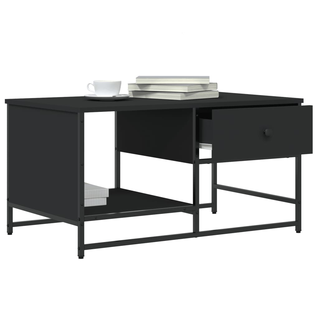 Mesa de centro 85,5x51x45 cm derivados de madeira preto