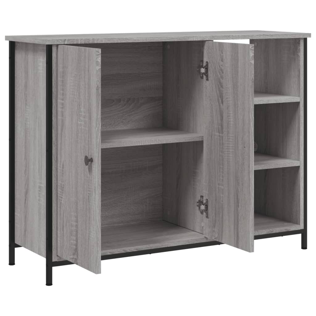 Aparador 100x33x75 cm derivados de madeira cinzento sonoma