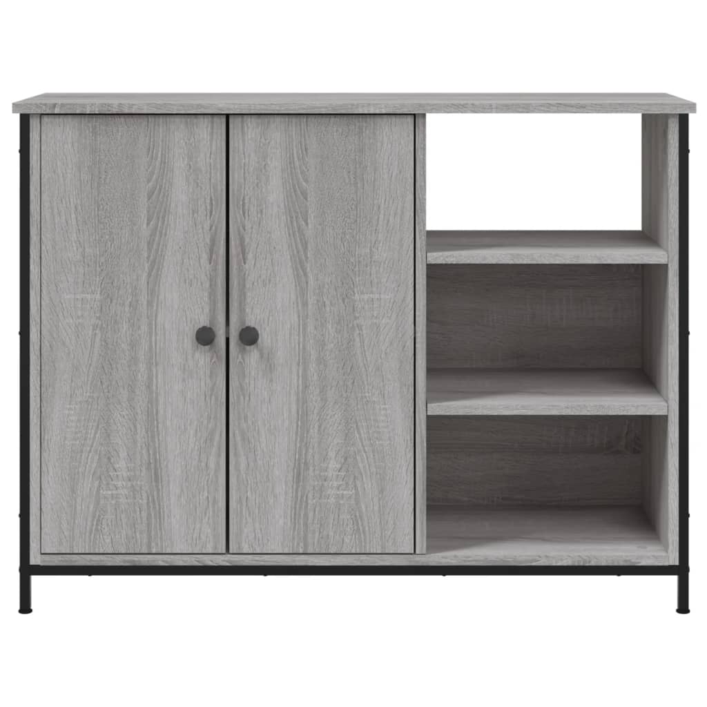 Aparador 100x33x75 cm derivados de madeira cinzento sonoma