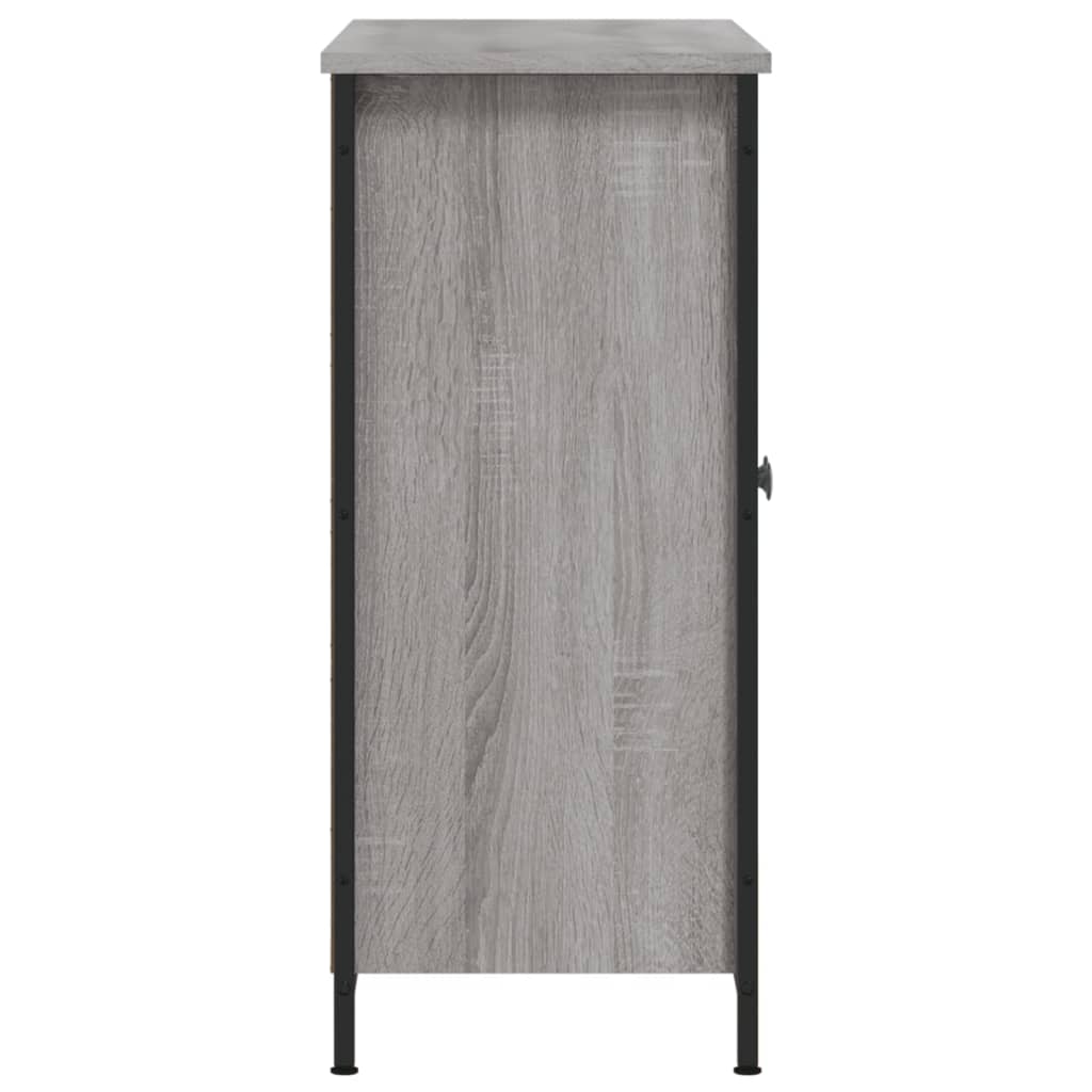 Aparador 100x33x75 cm derivados de madeira cinzento sonoma