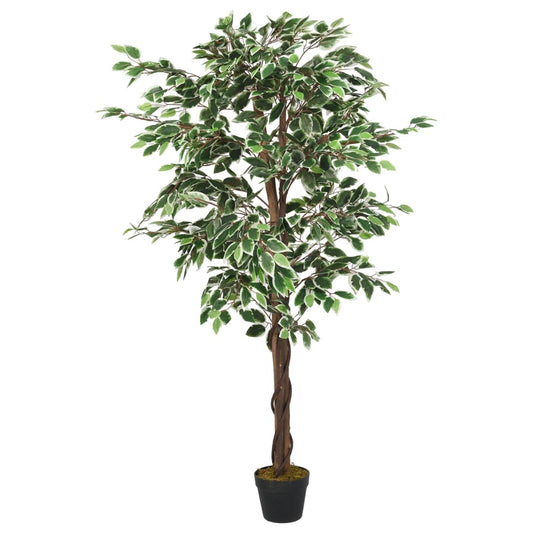 Figueira artificial 630 folhas 120 cm verde