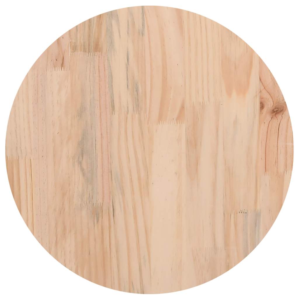 Tampo de mesa redondo Ø30x3 cm madeira de pinho maciça branco
