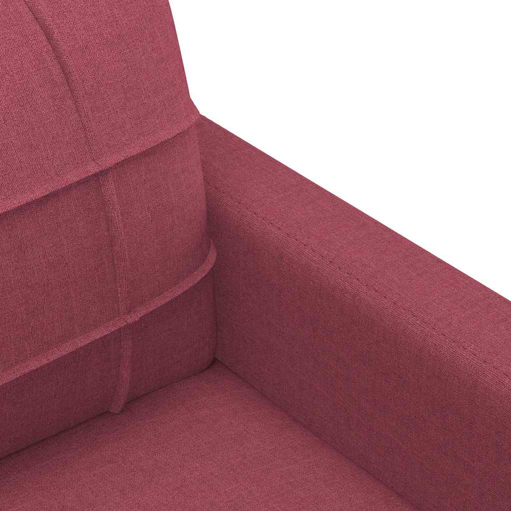 Poltrona tecido vermelho tinto