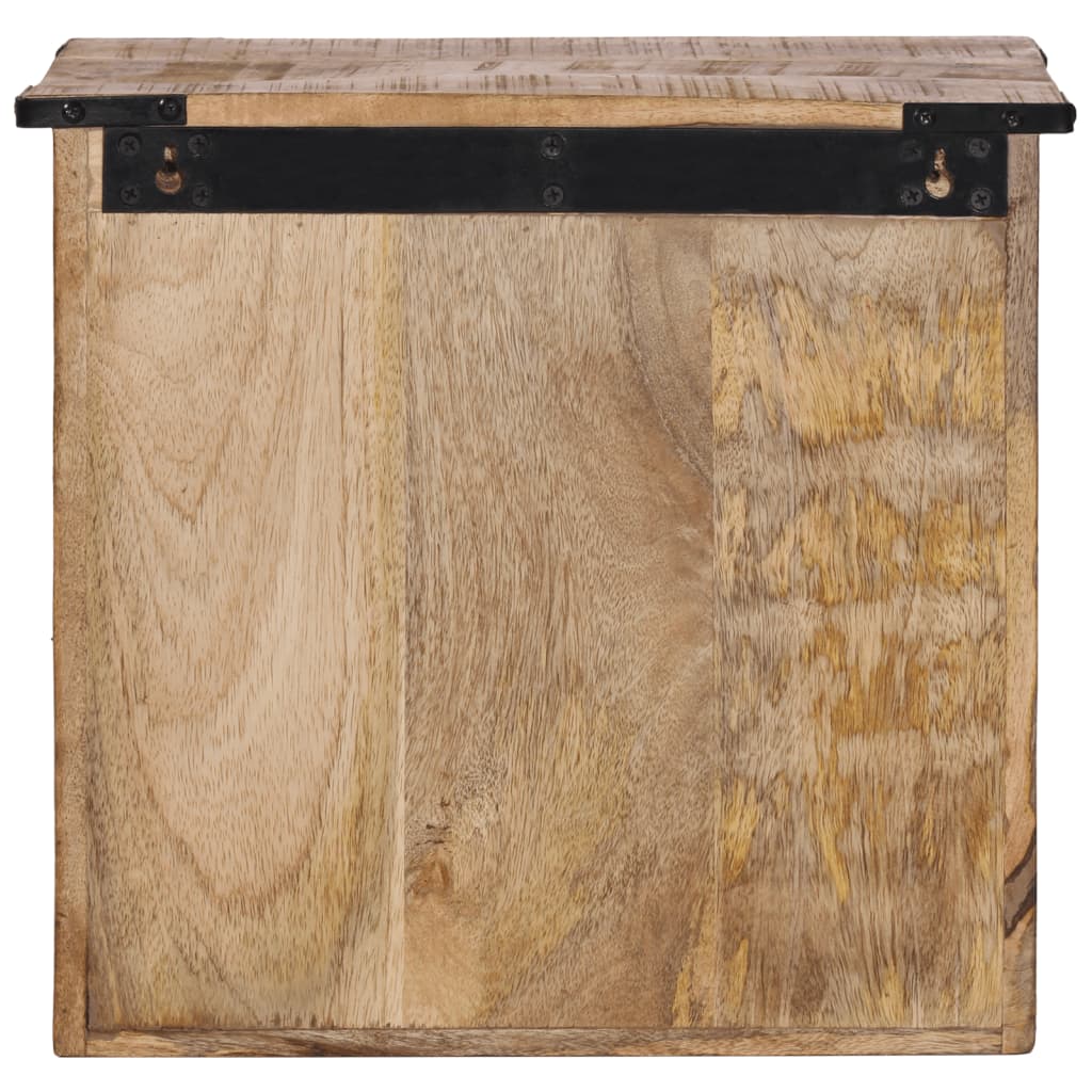 Mesa de cabeceira 40x30x37 cm madeira de mangueira maciça