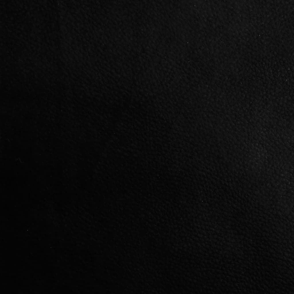 Banco de jantar 248x32x45 cm aço e couro artificial preto