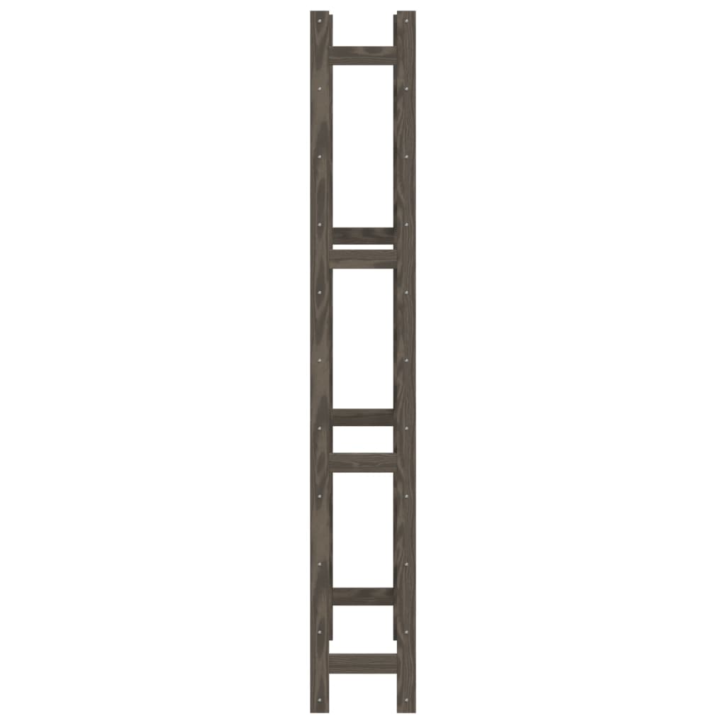 Garrafeira para 77 garrafas madeira de pinho maciça cinzento