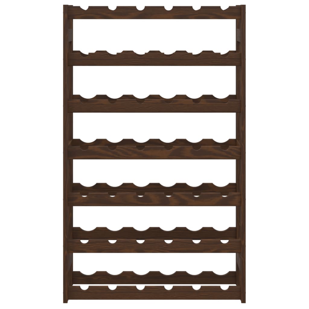 Garrafeira para 42 garrafas madeira de pinho maciça castanho