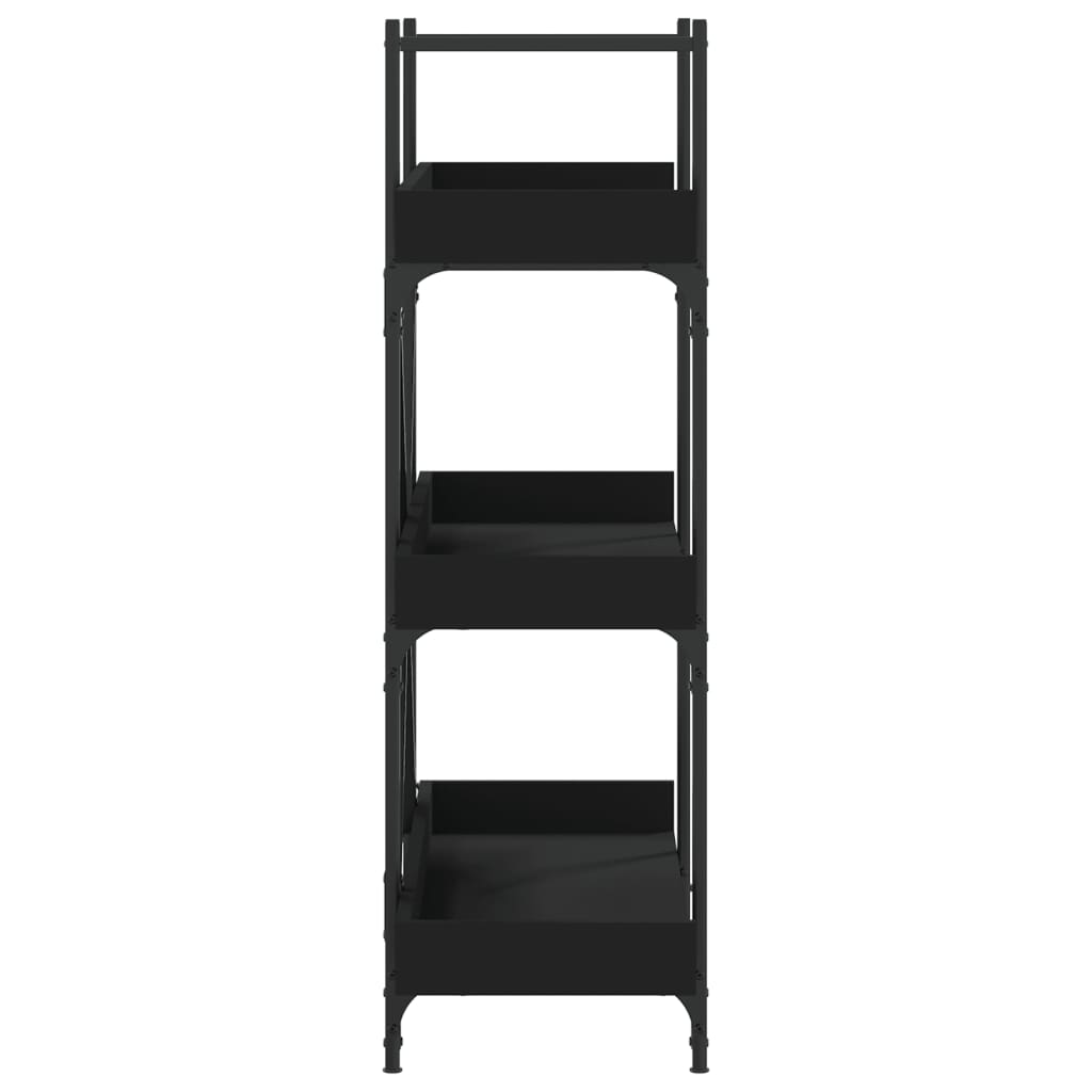 Estante c/ 3 prateleiras 100x33x108,5cm derivados madeira preto