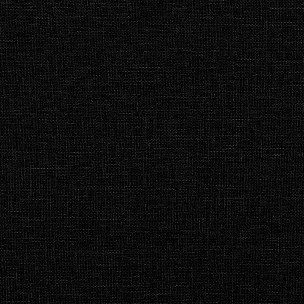 Banco com encosto preto 120x62x75,5 cm tecido