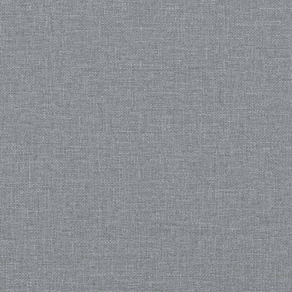 Banco c/ almofadões 113x64,5x75,5 cm tecido cinzento-claro