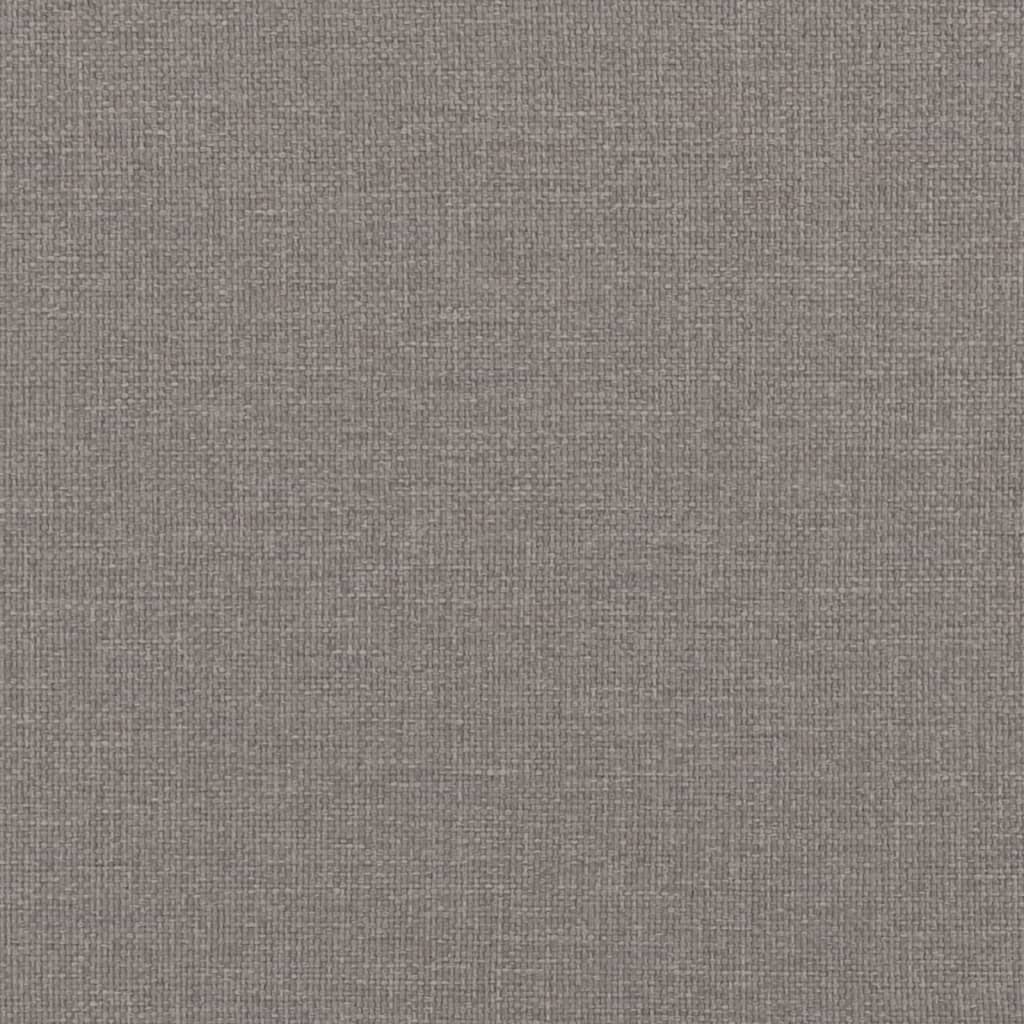 Banco c/ almofadões 113x64,5x75,5 cm tecido cinza-acastanhado