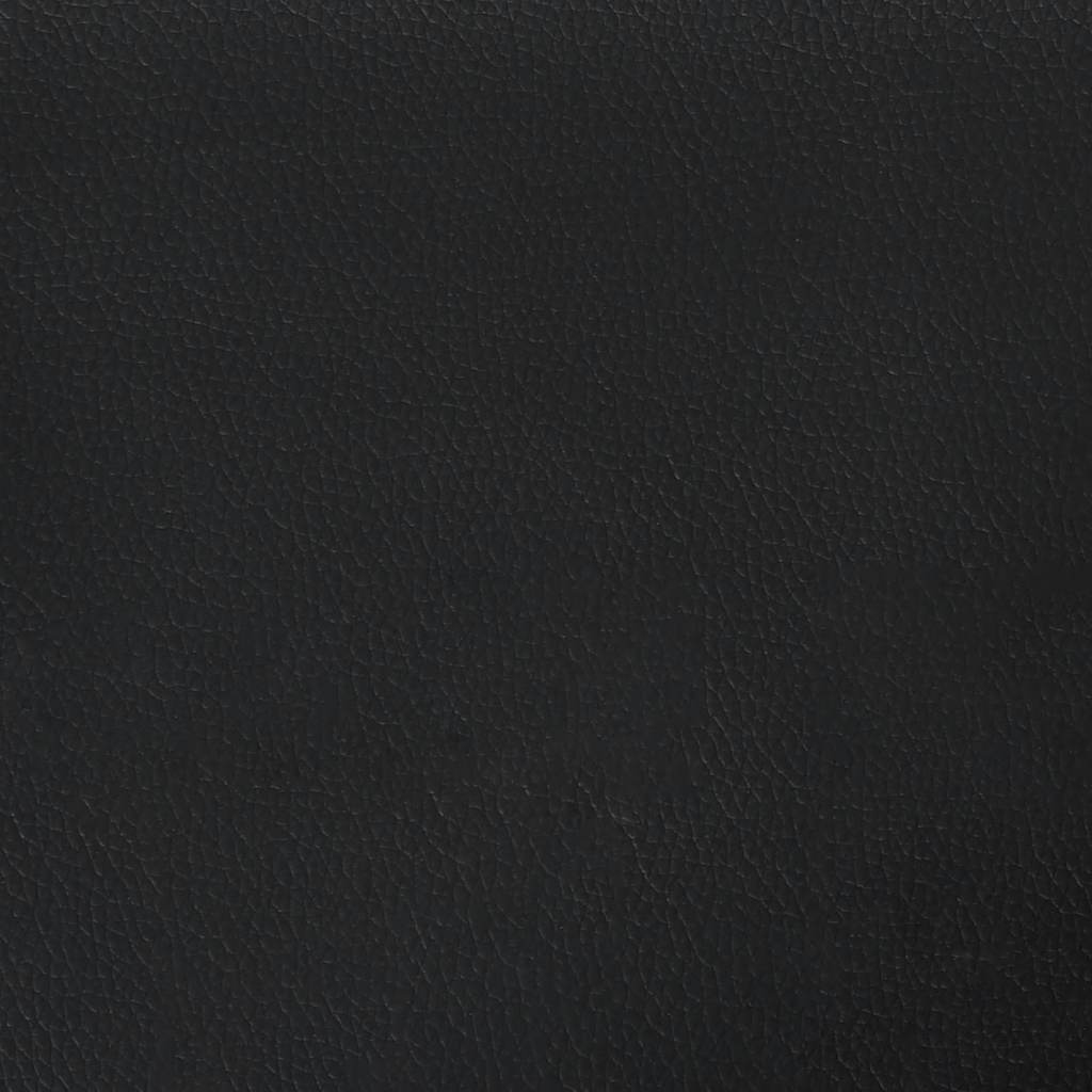 Banco com encosto preto 112x65,5x75 cm couro sintético