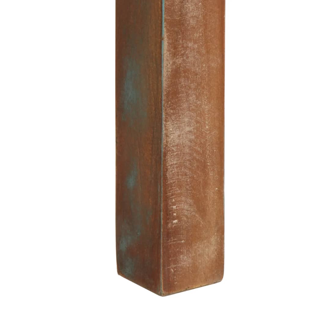 Mesa de jantar 110x55x76 cm madeira recuperada maciça