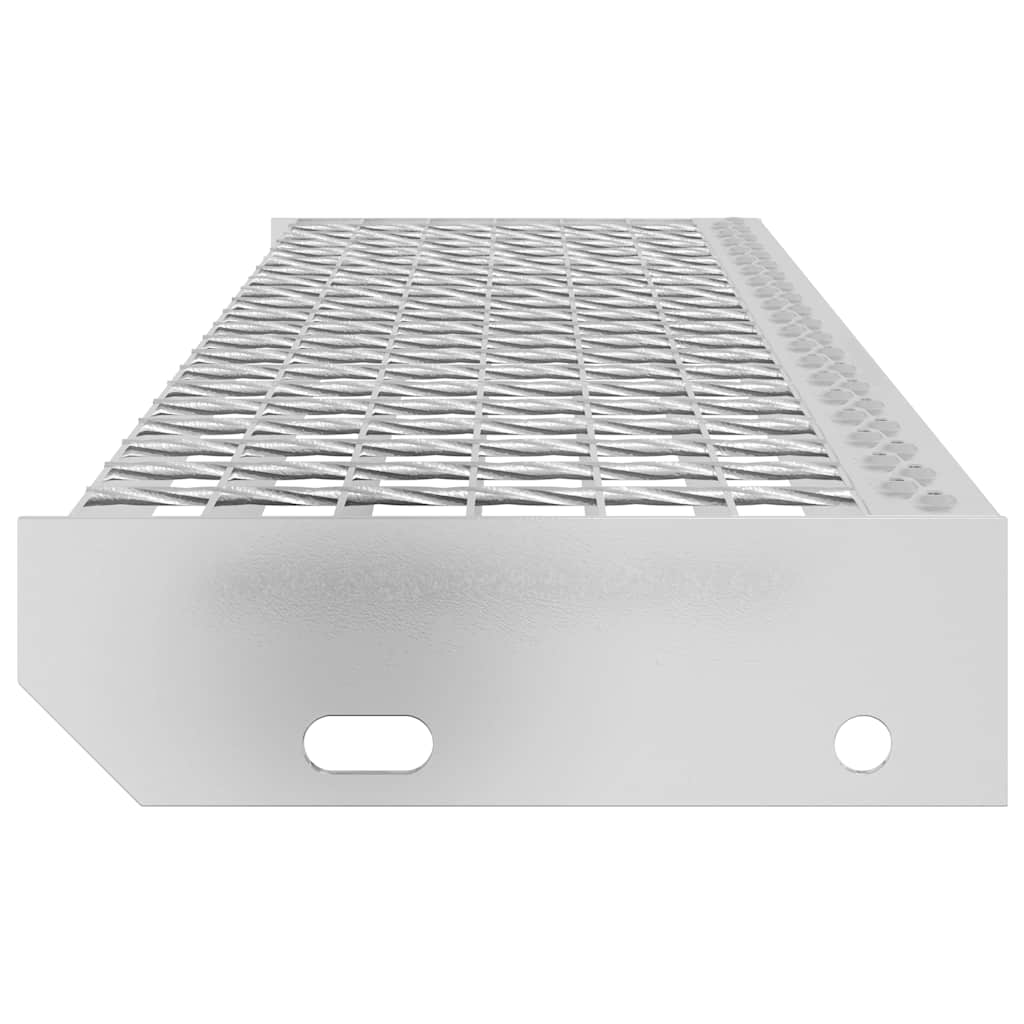 Degrau em grade 100x24x7 cm aço galvanizado