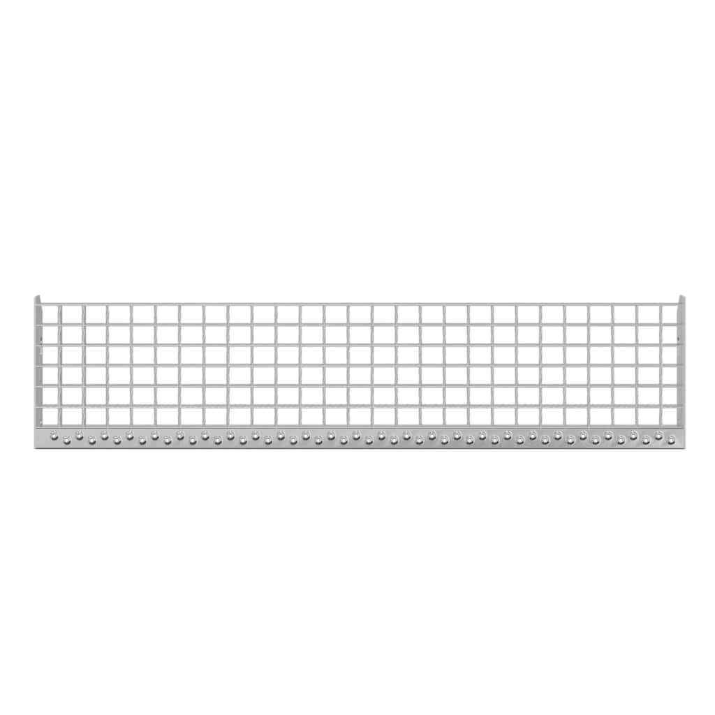 Degrau em grade 100x24x7 cm aço galvanizado