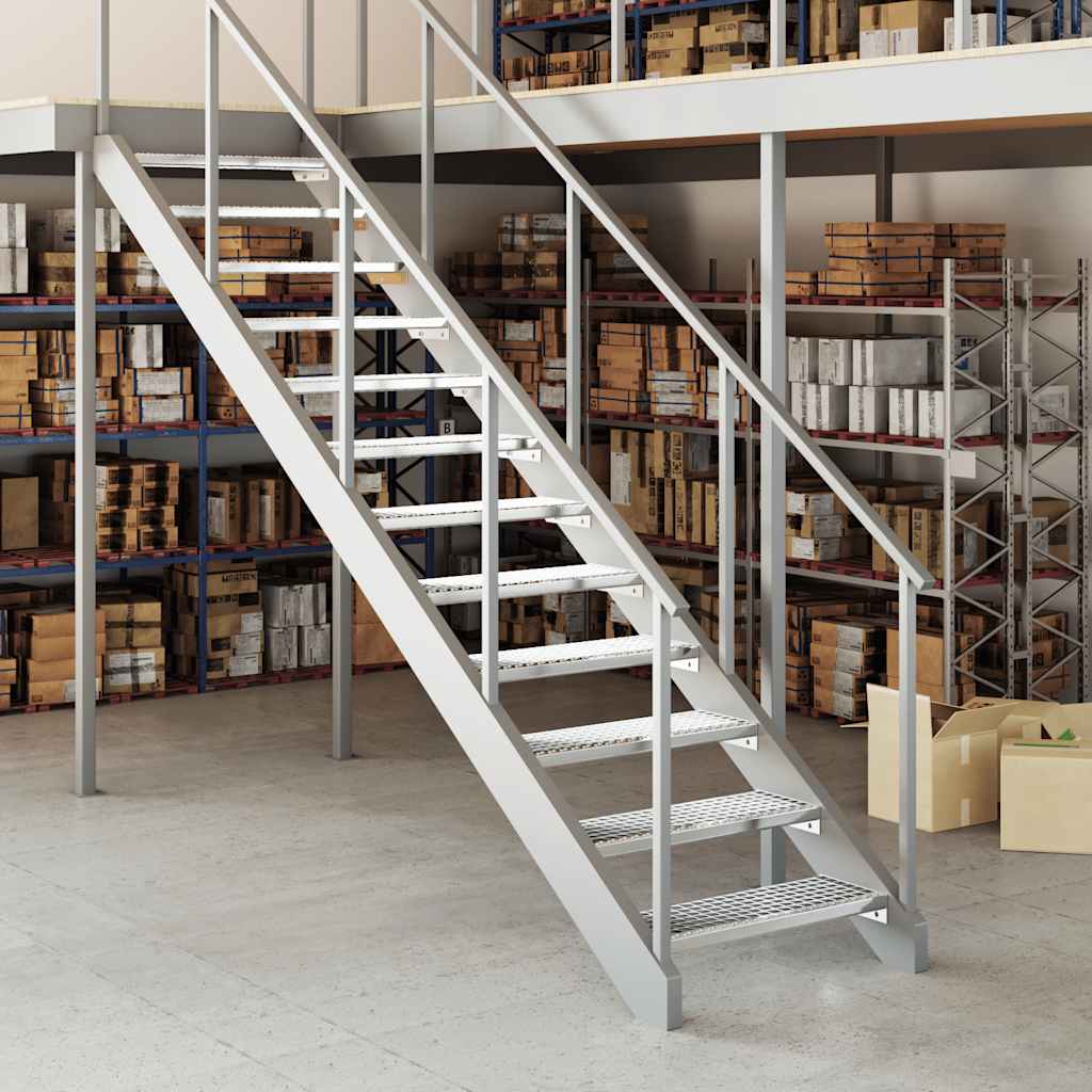 Degrau em grade 70x24x7 cm aço galvanizado