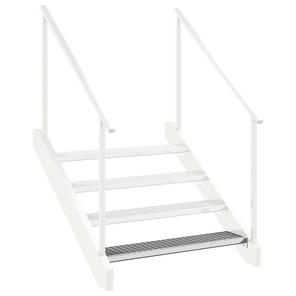 Degrau em grade 90x24x7 cm aço galvanizado