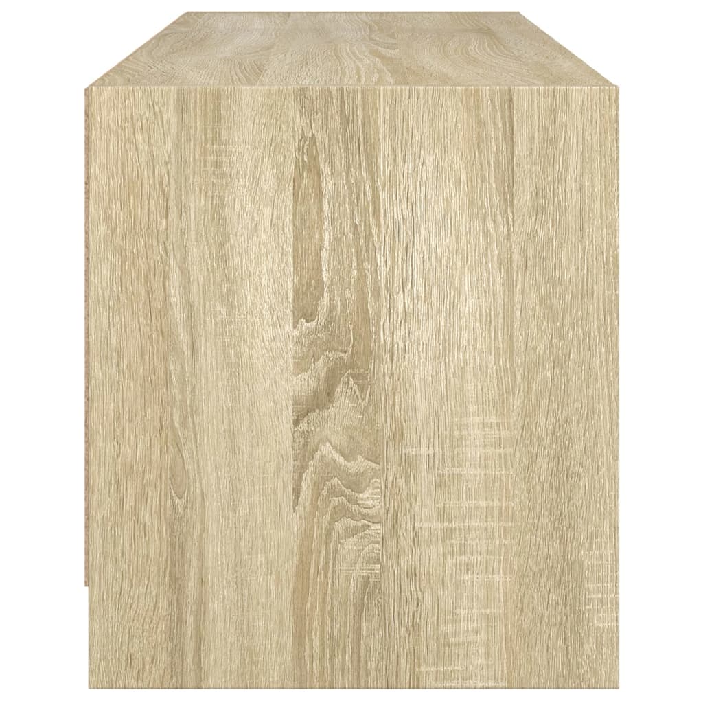 Móvel de TV c/ portas de vidro carvalho sonoma