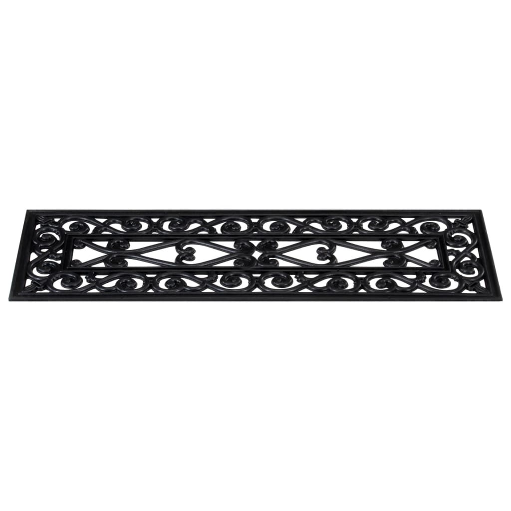 Tapetes para degraus de escada 10 pcs 25x75 cm borracha