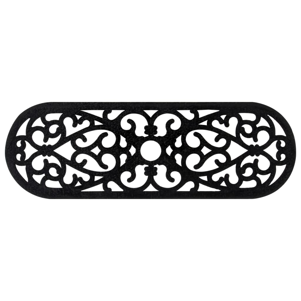 Tapetes para degraus de escada 10 pcs 25x75 cm borracha