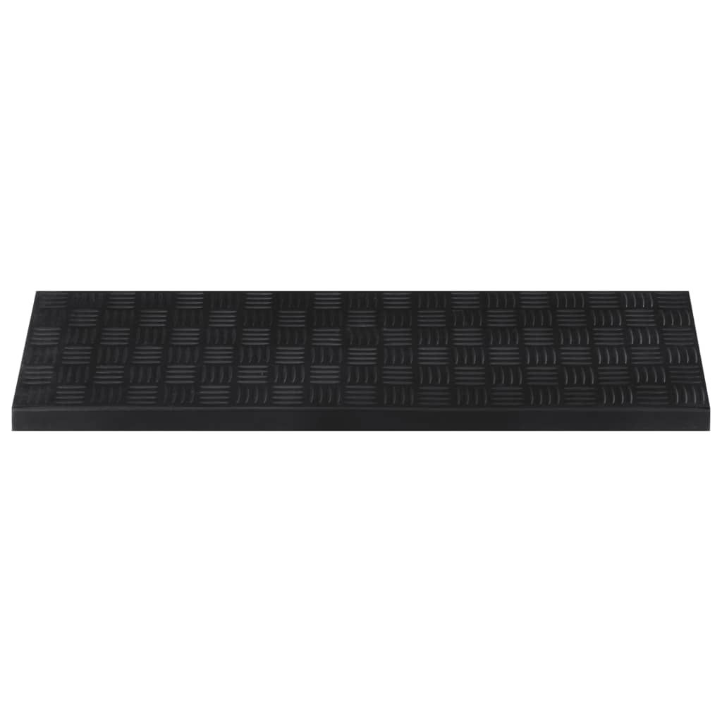 Tapetes para degraus de escada 10 pcs 25x75 cm borracha
