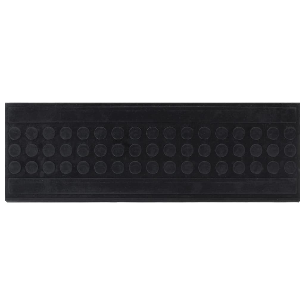 Tapetes para degraus de escada 5 pcs 25x75 cm borracha