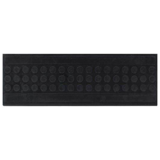 Tapetes para degraus de escada 5 pcs 25x75 cm borracha