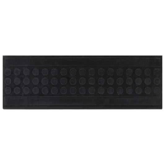 Tapetes para degraus de escada 10 pcs 25x75 cm borracha