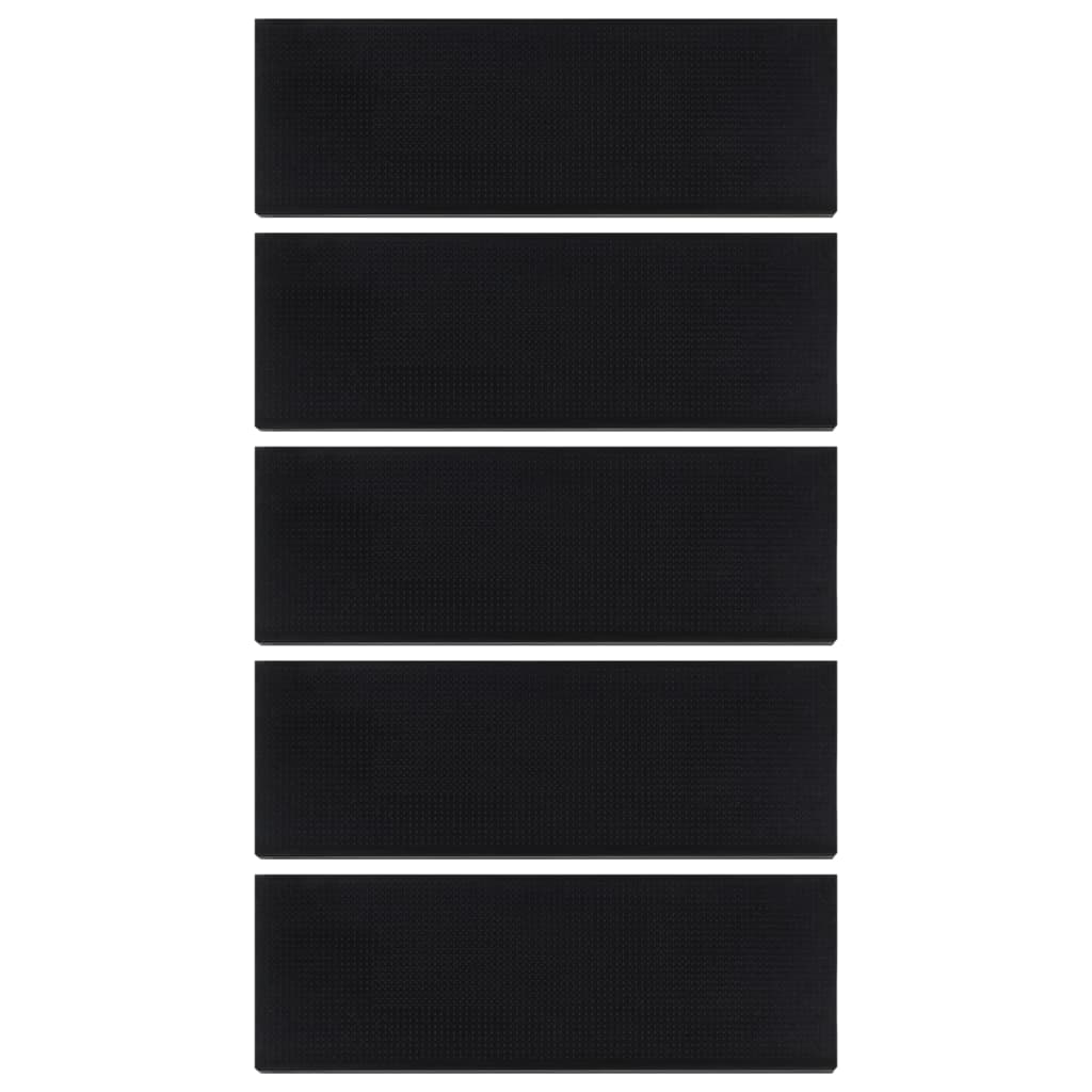 Tapetes de escada 5 pcs 25x75 cm borracha
