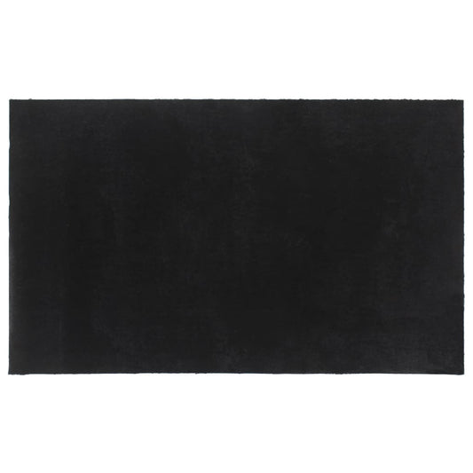 Tapete de porta 90x150 cm fibra de coco tufada preto