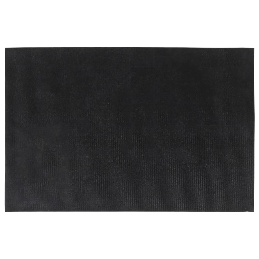Tapetes porta 2 pcs 40x60 cm fibra coco tufada cinzento escuro