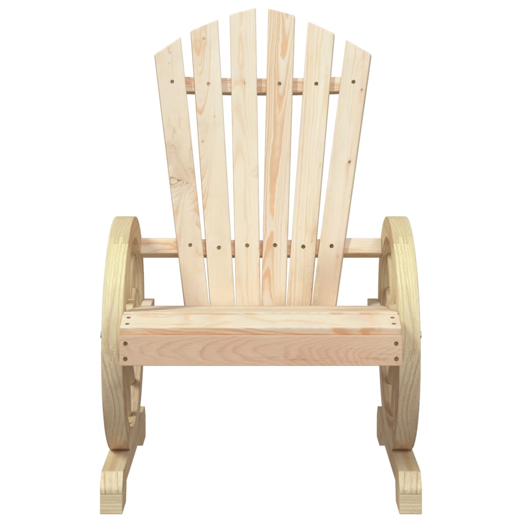 Cadeiras Adirondack para jardim 2 pcs madeira de abeto maciça