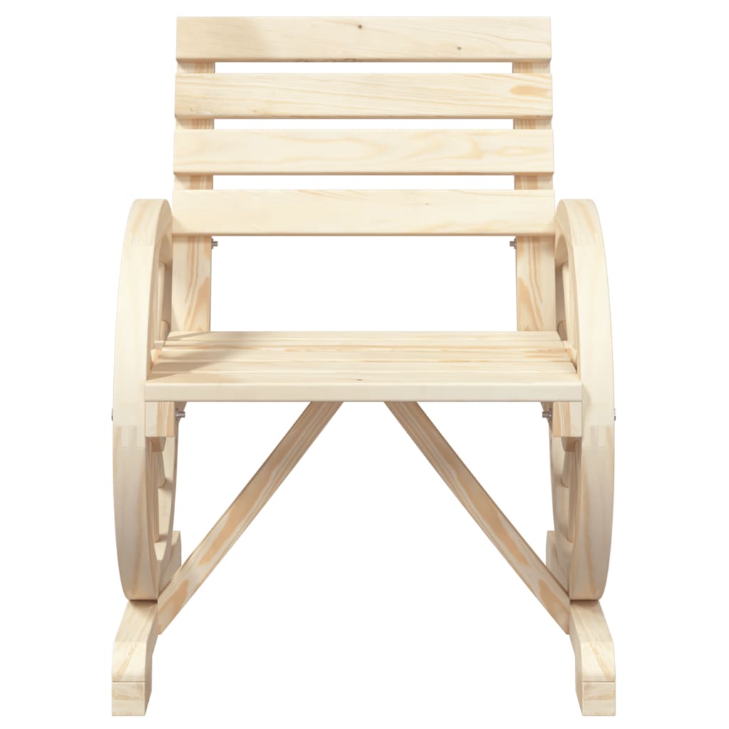 Cadeiras de jardim 2 pcs 58x58x78,5 cm madeira de abeto maciça