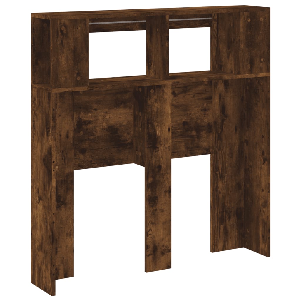 Cabeceira c/ LEDs 100x18,5x103,5 cm carvalho fumado
