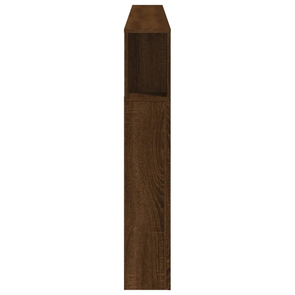 Cabeceira c/ LEDs 220x18,5x103,5 cm carvalho castanho