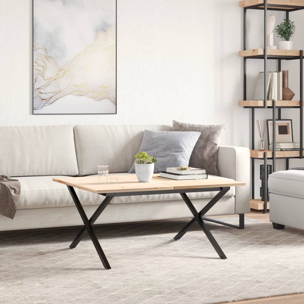 Pernas para mesa de centro estrutura em X aço