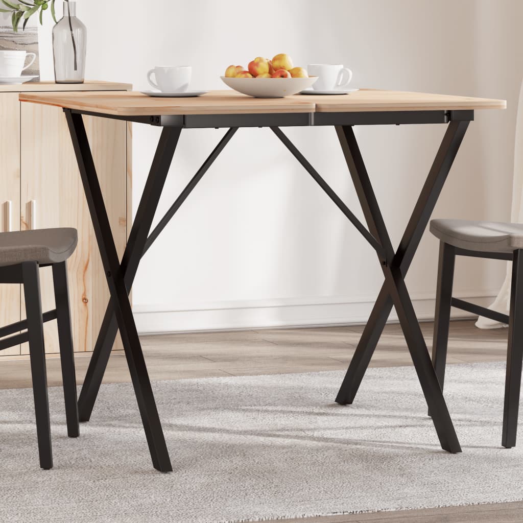 Pernas para mesa de jantar estrutura em X aço