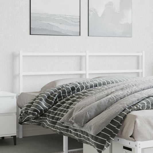 Cabeceira de cama 150 cm metal branco