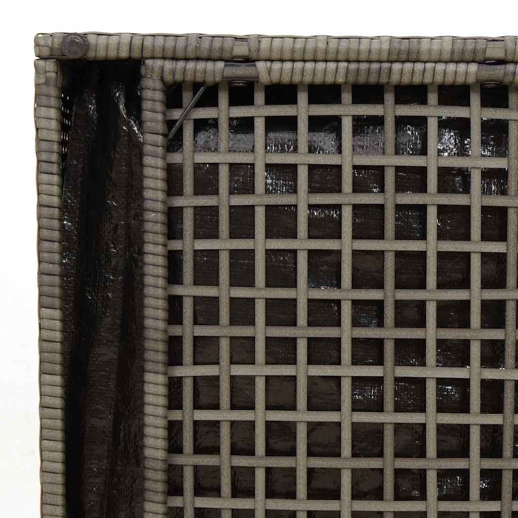 Caixa de Almofadas Cinzeto 50 x 50 x 50 cm vime PE