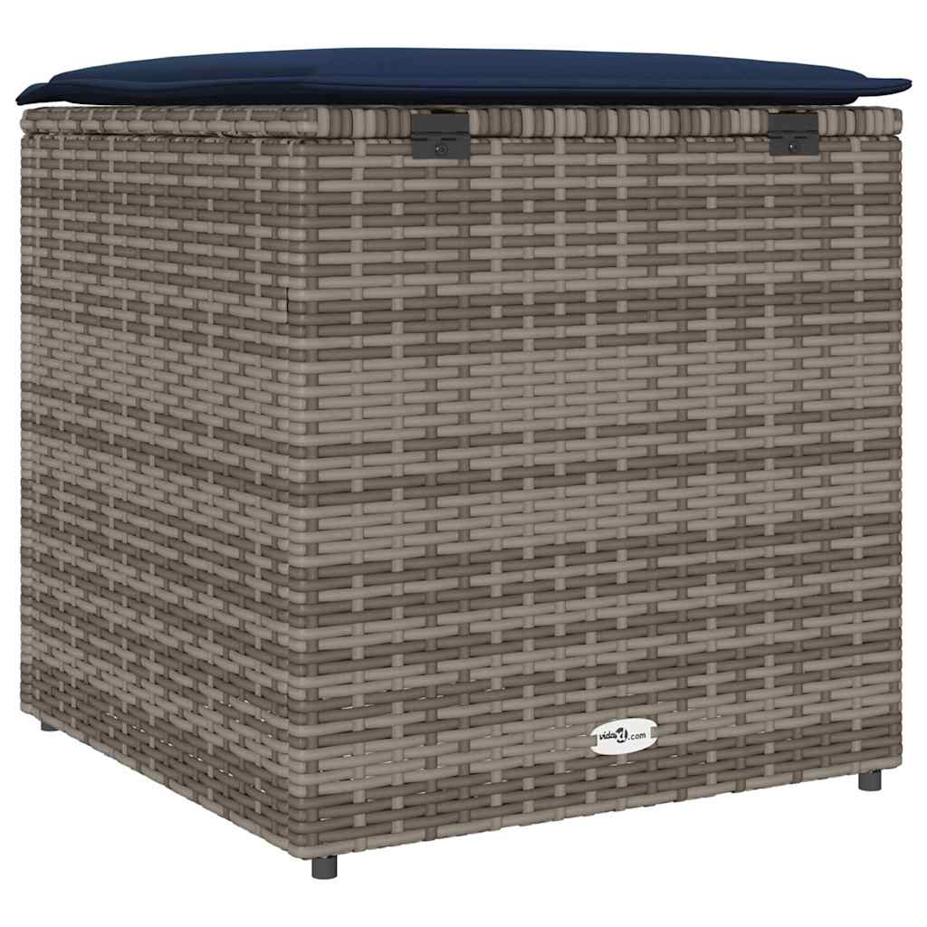 Caixa de Almofadas Cinzeto 50 x 50 x 50 cm vime PE