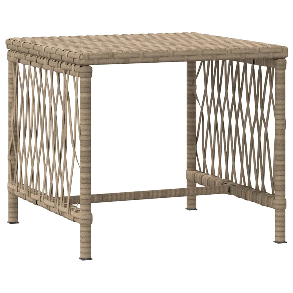 Espreguiçadeira com almofada 2 pcs Bege 35 x 35 x 32cm vime PE