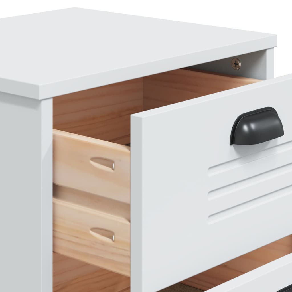 Mesa de cabeceira VIKEN derivados de madeira branco