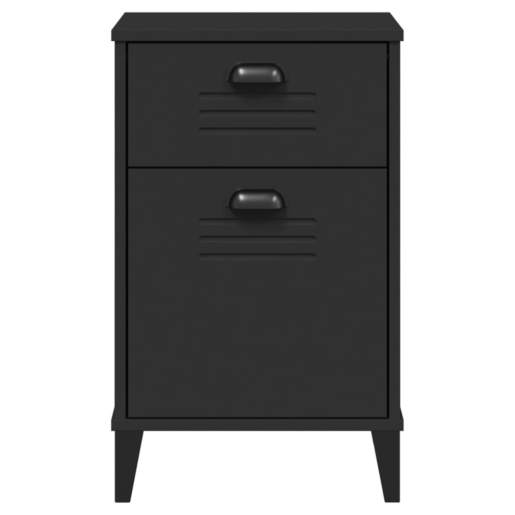 Mesa de cabeceira VIKEN derivados de madeira preto